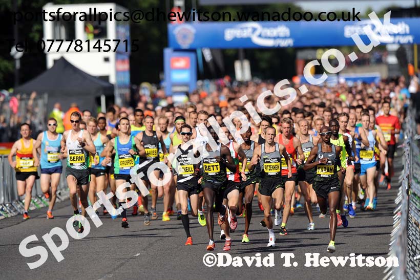 Mens Great North Run. Photo: David T. Hewitson/Sports for All Pics